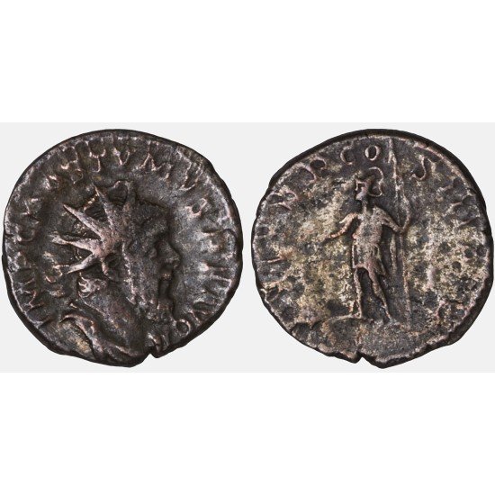 Moneda Imperio Romano Antoniniano Póstumo 262 d.C. Moneda Imperio Romano Antoniniano Póstumo 262 d.C.