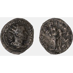 Moneda Imperio Romano Antoniniano Treboniano Galo 253 d.C. Moneda Imperio Romano Antoniniano Treboniano Galo 253 d.C.