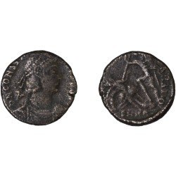 Moneda Imperio Romano Maiorina Constancio II 353-356 d.C. Moneda Imperio Romano Maiorina Constancio II 353-356 d.C.