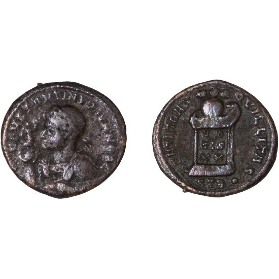 Moneda Imperio Romano Centenional Constantino II 322 d.C.