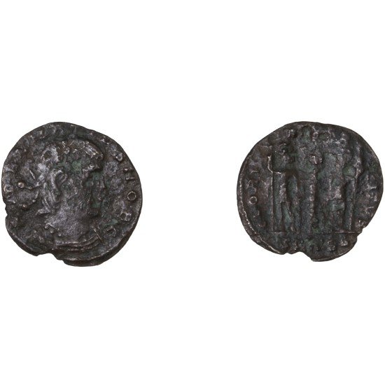 Moneda Imperio Romano Centenional Delmacio 336-337 d.C.