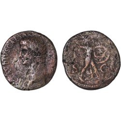 Moneda Imperio Romano As Claudio I 41-42 d.C.