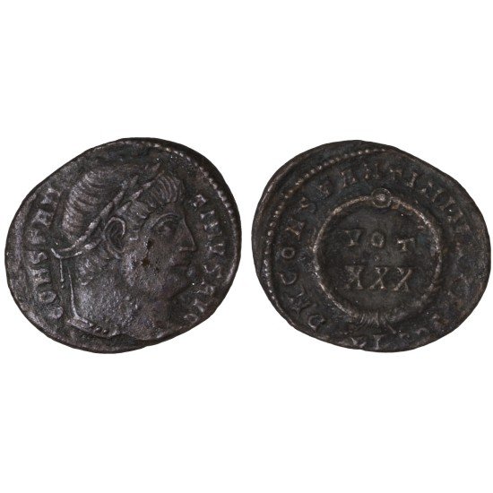 Moneda Imperio Romano Centenional Constantino I 329 d.C.