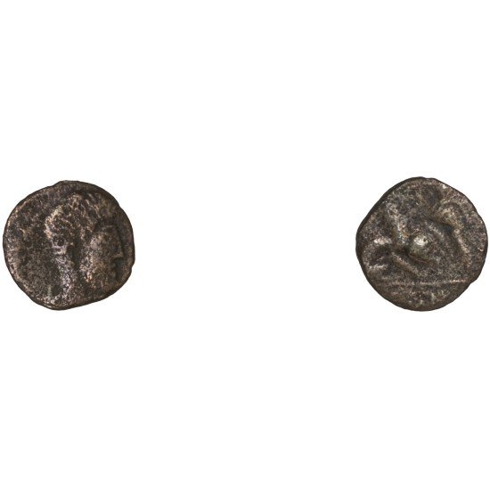 Moneda Imperio Romano Maiorina imitativa Constancio Galo después de 354 d.C.
