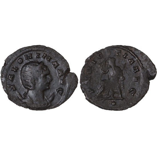 Moneda Imperio Romano Antoniniano Salonina 266-267 d.C. Moneda Imperio Romano Antoniniano Salonina 266-267 d.C.