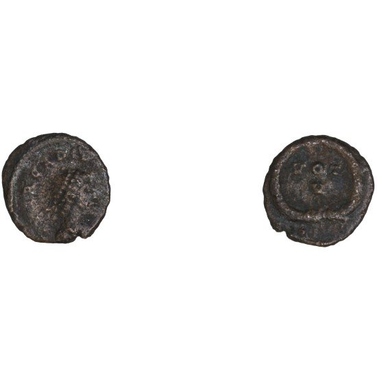Moneda Imperio Romano ¼ de maiorina Arcadio 383-384 d.C. Moneda Imperio Romano ¼ de maiorina Arcadio 383-384 d.C.