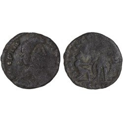 Moneda Imperio Romano Maiorina imitativa Graciano después de 379 d.C. Moneda Imperio Romano Maiorina imitativa Graciano después de 379 d.C.