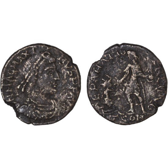 Moneda Imperio Romano Maiorina Magno Máximo 383-386 d.C. Moneda Imperio Romano Maiorina Magno Máximo 383-386 d.C.