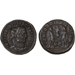 Moneda Imperio Romano Radiado post reforma Diocleciano 295-298 d.C.