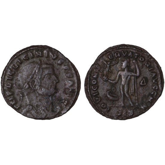 Moneda Imperio Romano Follis Licinio I 313 d.C.