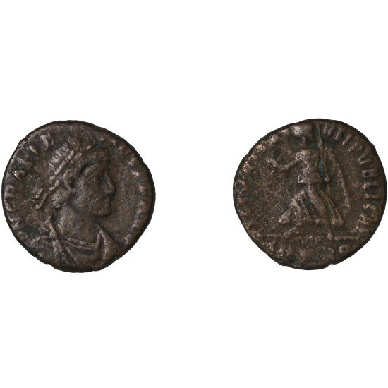 Moneda Imperio Romano Centenional Graciano 372-375 d.C.