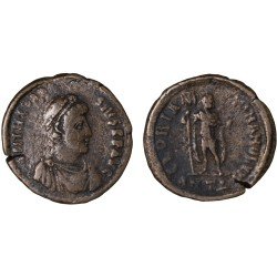 Moneda Imperio Romano Decargiro Teodosio I 393-395 d.C.