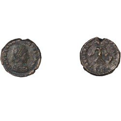 Moneda Imperio Romano Nummus Teodosio I 388-395 d.C.