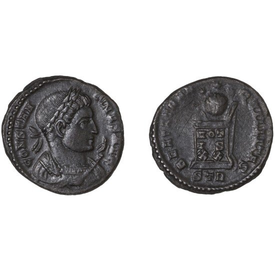 Moneda Imperio Romano Centenional Constantino I 321 d.C. Moneda Imperio Romano Centenional Constantino I 321 d.C.