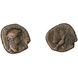 Moneda Imperio Romano Assarion Trajano 98-104 d.C.