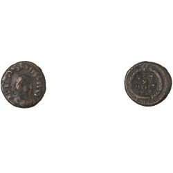 Moneda Imperio Romano ¼ de maiorina imitativa Teodosio I después de 379 d.C. Moneda Imperio Romano ¼ de maiorina imitativa Teodosio I después de 379 d.C.