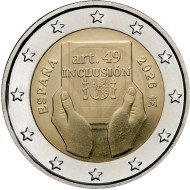 España 2026 2 € euros conmemorativos Incusión