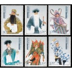 China 4431/36 2007 Ópera de Pequín Personajes MNH