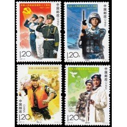 China 4471/74 2007 80 aniv. de la Armada popular de Liberación MNH