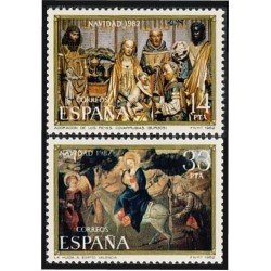 España Spain 2681/82 1982 Navidad MNH España Spain 2681/82 1982 Navidad MNH