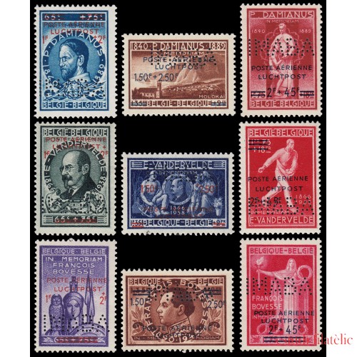 Bélgica A 15/23 1947 Sellos de 1946 MNH