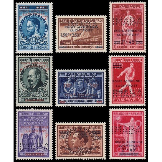 Bélgica A 15/23 1947 Sellos de 1946 MNH Bélgica A 15/23 1947 Sellos de 1946 MNH