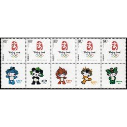 China 4325/30 2005 Juegos olímpicos de verano en Pekín 2008 Logo Mascotas MNH China 4325/30 2005 Juegos olímpicos de verano en Pekín 2008 Logo Mascotas MNH