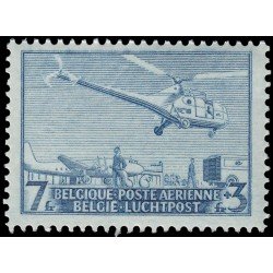 Bélgica 25 -A 1950 1er Circuito postal en helicóptero Sikorsky S 51 MNH Bélgica 25 -A 1950 1er Circuito postal en helicóptero Sikorsky S 51 MNH