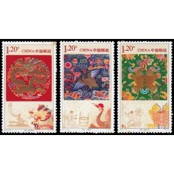 China 4816/18 2011 Artesanía El bordado MNH China 4816/18 2011 Artesanía El bordado MNH