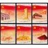 China 4832/38 2011 90 aniv. del Partido comunista chino Monumentos y bandera MNH