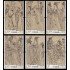 China 4868/73 2011 Pergamino de los 87 Inmortales Pintura MNH