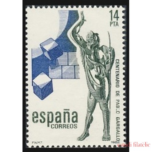 España Spain 2683 1982 Centenario del nacimiento del Escultor Pablo Gargallo MNH
