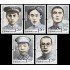 China 4933/37 2012 Personalidades Antiguos generales de la Armada popular MNH