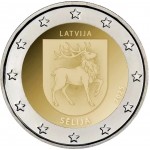 Letonia 2025 2 € euros conmemorativos Sēlija