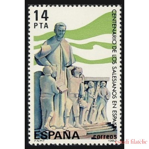 España Spain 2684 1982 Centenario de la llegada a España de los Padres Salesianos Salesianos MNH