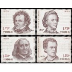 China 5467/70 2017 Personalidades Músicos extranjeros (II) MNH China 5467/70 2017 Personalidades Músicos extranjeros (II) MNH