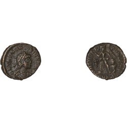 Moneda Imperio Romano Nummus Teodosio I 388-395 d.C.