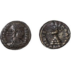 Moneda Imperio Romano ¼ de maiorina Constante 348-349 d.C. Moneda Imperio Romano ¼ de maiorina Constante 348-349 d.C.