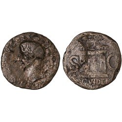Moneda Imperio Romano As Divo Augusto 22-30 d.C.