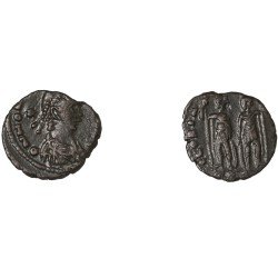 Moneda Imperio Romano Centenional Honorio 408-415 d.C.