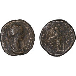 Moneda Imperio Romano Dupondio Crispina 180-182 d.C.