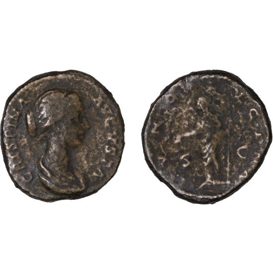 Moneda Imperio Romano Dupondio Crispina 180-182 d.C. Moneda Imperio Romano Dupondio Crispina 180-182 d.C.