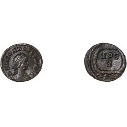 Moneda Imperio Romano ¼ de maiorina Arcadio 383-384 d.C.