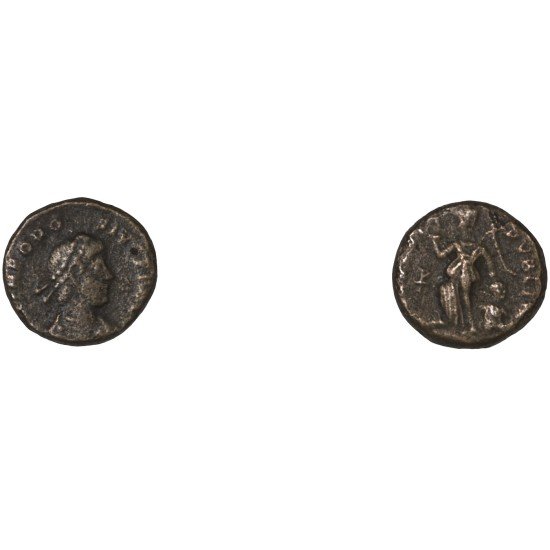 Moneda Imperio Romano Nummus Teodosio I 388-395 d.C. Moneda Imperio Romano Nummus Teodosio I 388-395 d.C.