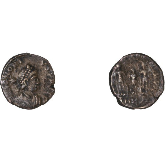 Moneda Imperio Romano Centenional Honorio 406-408 d.C.