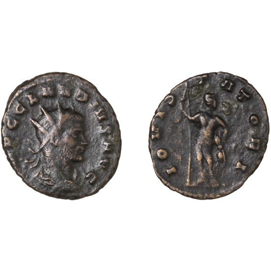 Moneda Imperio Romano Antoniniano Claudio II 268-269 d.C. Moneda Imperio Romano Antoniniano Claudio II 268-269 d.C.