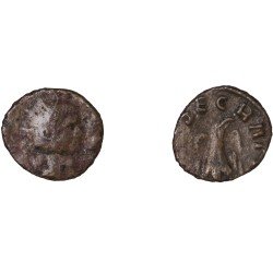 Moneda Imperio Romano Antoniniano imitativo Divo Claudio II después de 270 d.C. Moneda Imperio Romano Antoniniano imitativo Divo Claudio II después de 270 d.C.