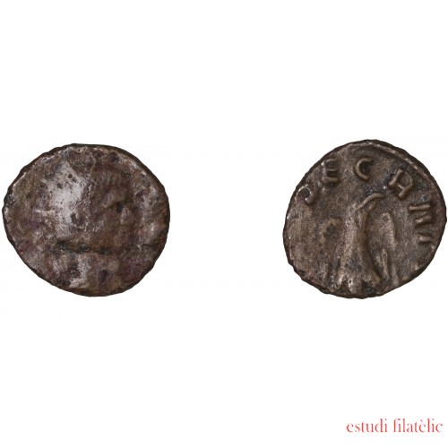 Moneda Imperio Romano Antoniniano  imitativo Divo Claudio II después de 270 d.C.