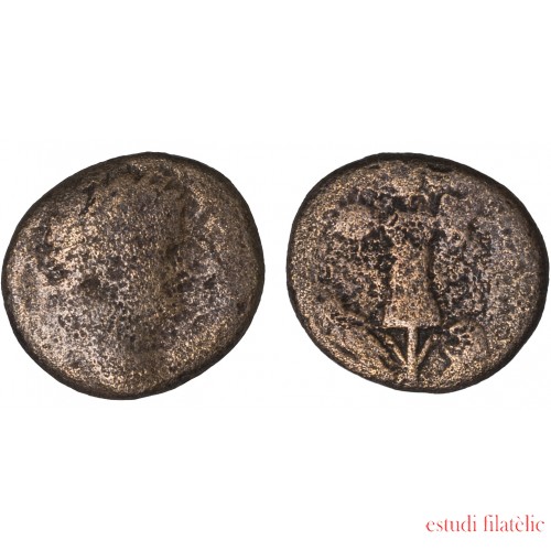 Moneda Imperio Romano Ceca de Caesarea Marítima Tito 70-79 d.C.