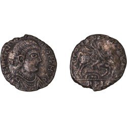 Moneda Imperio Romano Maiorina imitativa Magnencio después de 350 d.C. Moneda Imperio Romano Maiorina imitativa Magnencio después de 350 d.C.